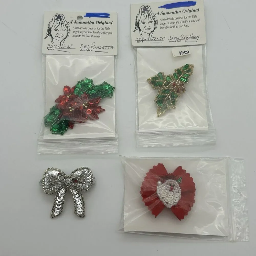 Lot Of 90 Assorted Handmade Barrettes   (see Photos)